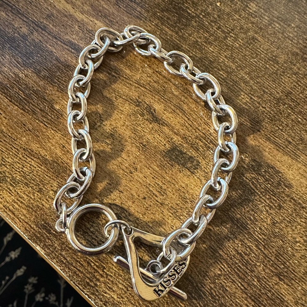 Hershey Silver Tone Toggle Bracelet - image 1